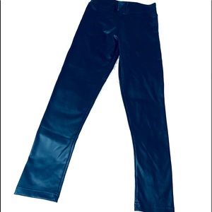 NWOT Black faux leather high waist leggings